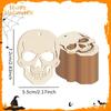 24x Halloween Wood Slices Unfinished Hanging Cutouts Ornaments for Wedding Holidays