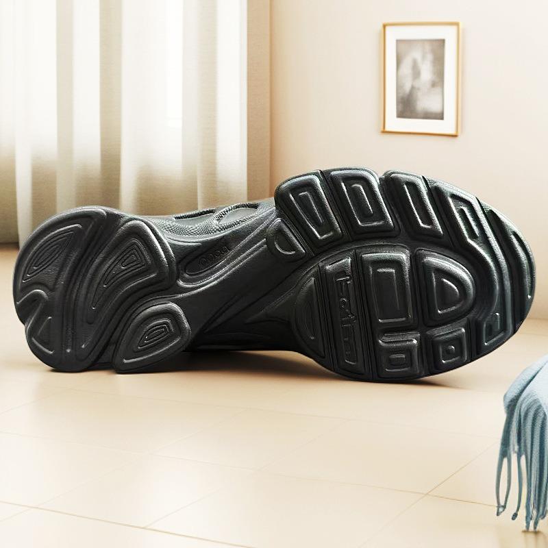 New men's shoes walking shoes black classic men's casual shoes lightweight non-slip running shoes cushioning wear-resistant sports shoes
