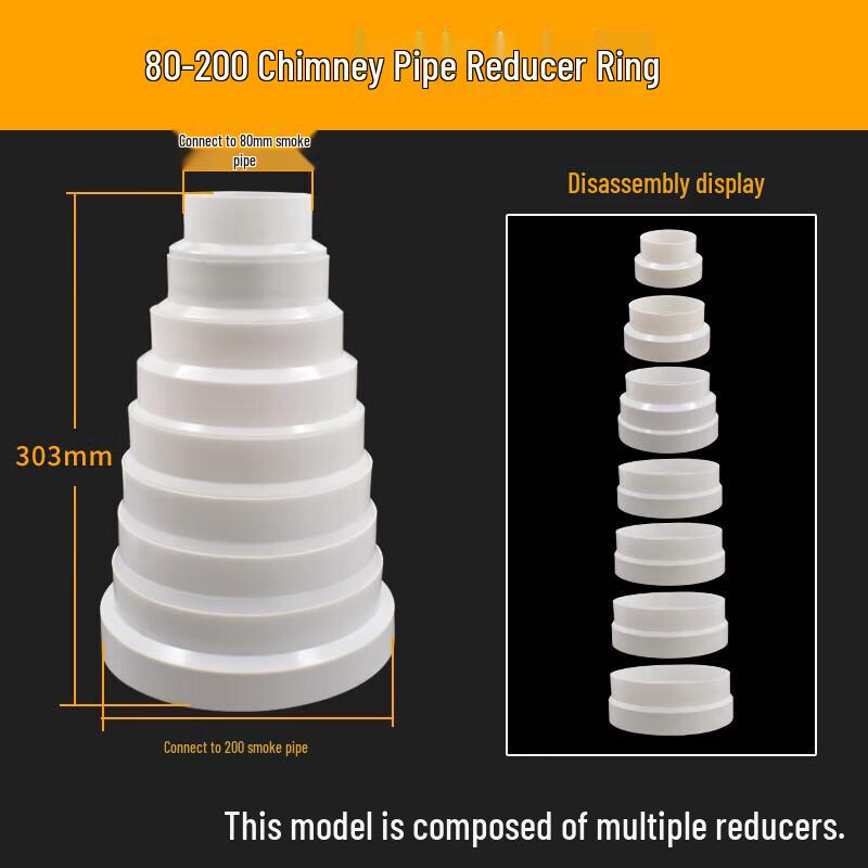 Редуктор вытяжной трубы вытяжки Ledeway