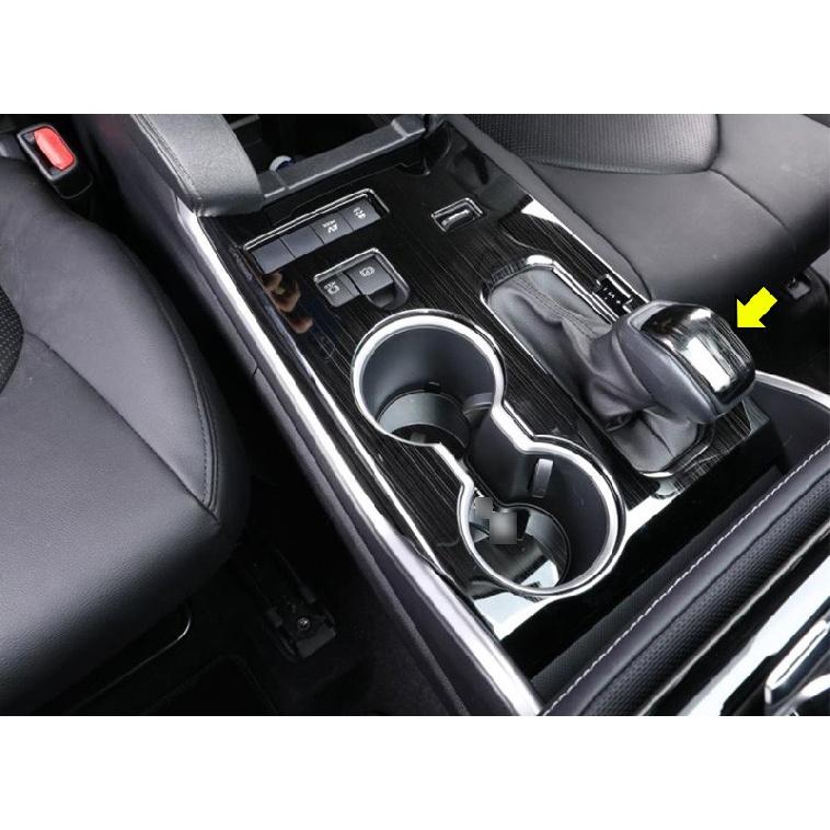 Black Titanium Gear Shift Knob Gearbox Head Trim For Toyota Highlander 2020-2025
