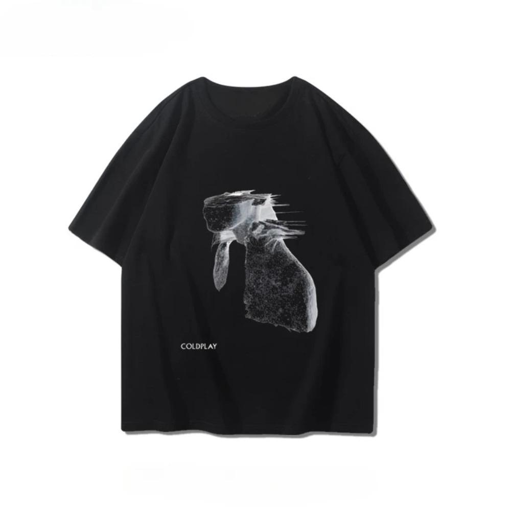 Coldplay Short Sleeve Boys & Girls Summer London Alternative Rock Boys & Girls Printed Casual Graphic  T-shirt