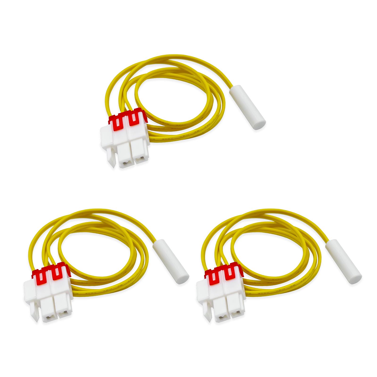 

Set of 3 Refrigerator Temperature Sensor 75cm Defrost Function Probe Refrigerator Sensor Efficient Appliance Accessories