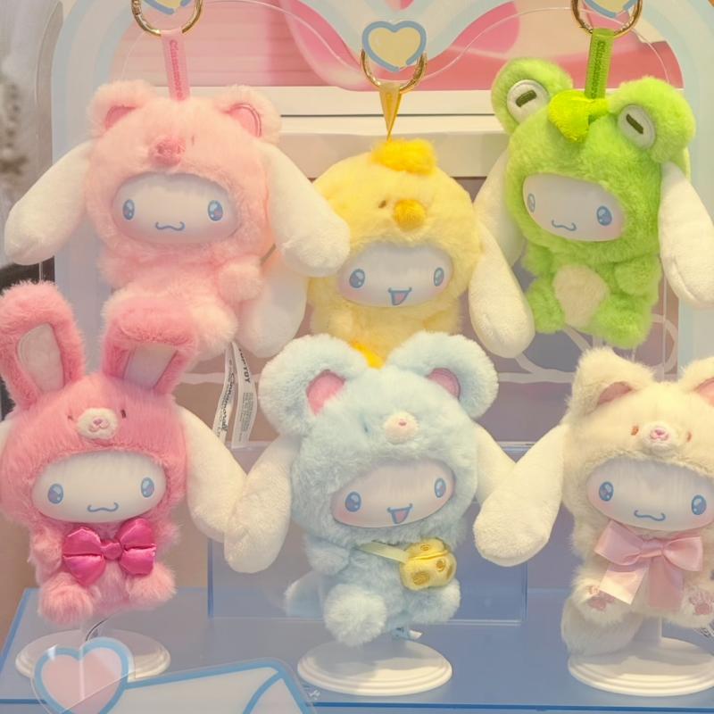 TOPTOY Cinnamoroll Tierparty Serie Vinyl Plüsch Trendiges Spielzeug Figur Schreibtisch Dekoration Plüschtier Geschenk für Erwachsene