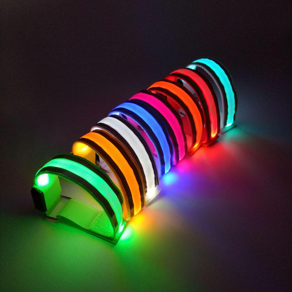 Unisex LED świecąca opaska na rękę: Świecący patyczek na nocne bieganie, jazdę na rowerze i festiwale