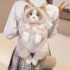 Uroczy Realistyczny Ragdoll Plecak Damski Kot Pluszowa Lalka Mała Pojemność Plecak na Dzień Lolita Kreskówka Osobowość Plecak Prezent dla Dzieci