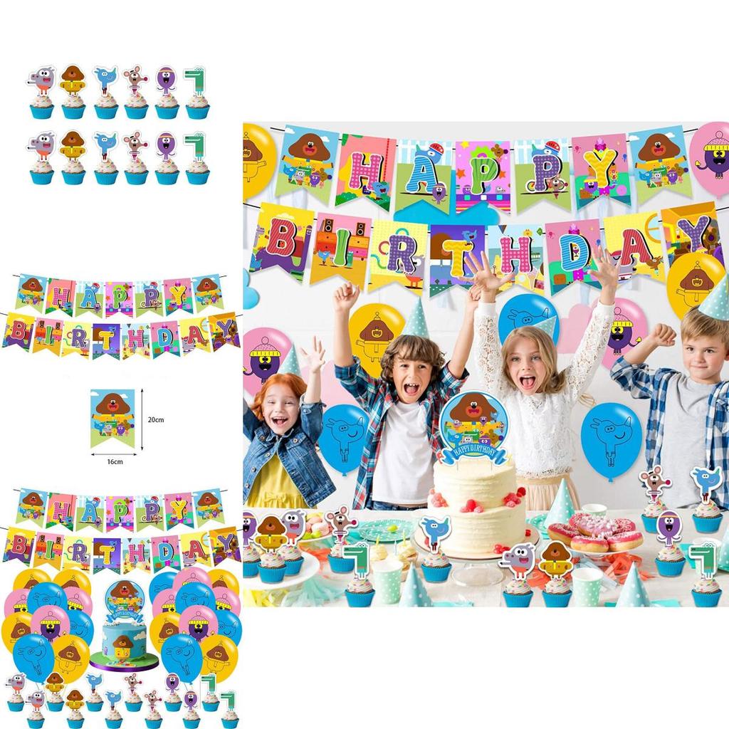 Hey Duggee Balloons Set Increase Party Atmosphere With Vivid Decorations