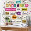 Pasimy 49 Pieces Affirmation Station Bulletin Board Set Colorful Motivational Bulletin Board Cutouts Pirational Positive Growth Mindset Classroom
