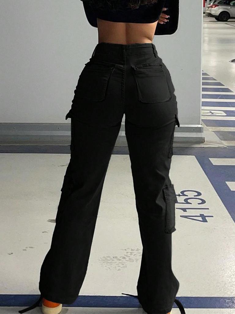 Women's Retro Tactical Multi-Pocket Casual Work Pants - Style 8326