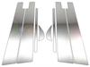 BRIGHTZ Stainless Steel Plated Pillar Panels with Visor for Toyota Camry Ultra-Mirror AXVH70/H75 (8-Piece Set) [PIL-SIL-481]
