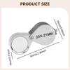 Jeweler Loupe Magnifier Foldable Pocket Handheld Glass Lens Metal Structure Portable and