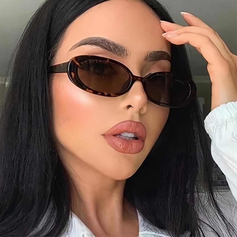 1pcs Retro Oval Sunglasses for Women, Small Oval Sunglasses, Retro Goggles, UV400 Glasses