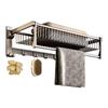cmaos Wall-Mounted Bathroom Towel Rack with Shelf