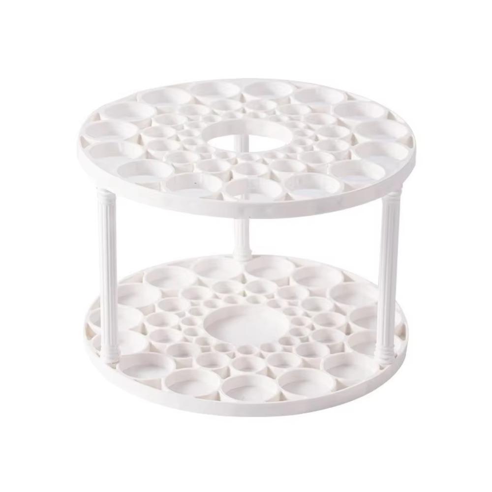 45-Hole Art Brush Storage Box 360° Rotating Desktop Organizer New Pen Holder