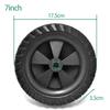 1pc 7inch Air Compressor Caster Wheels Shock Absorption Non-Slip Silent Replacement Wheels For Air Pumps Oil-free Machines