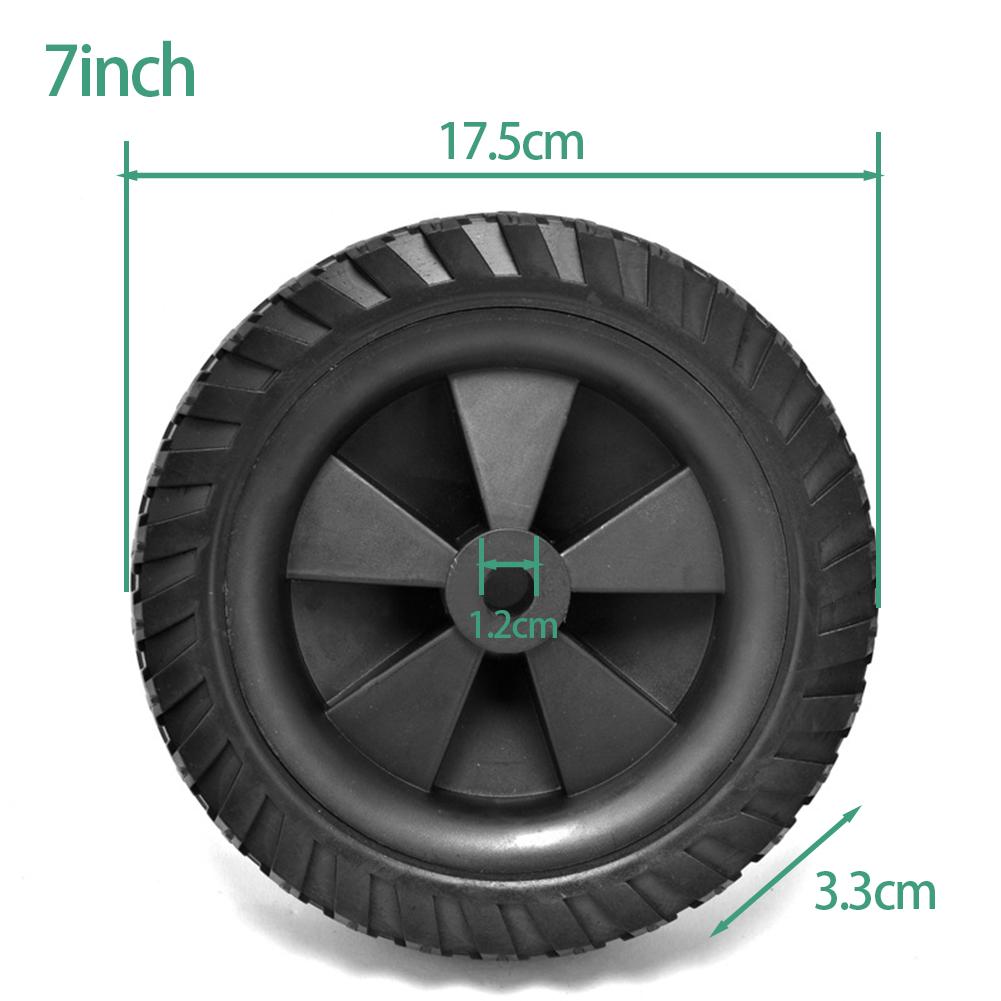 1pc 7inch Air Compressor Caster Wheels Shock Absorption Non-Slip Silent Replacement Wheels For Air Pumps Oil-free Machines
