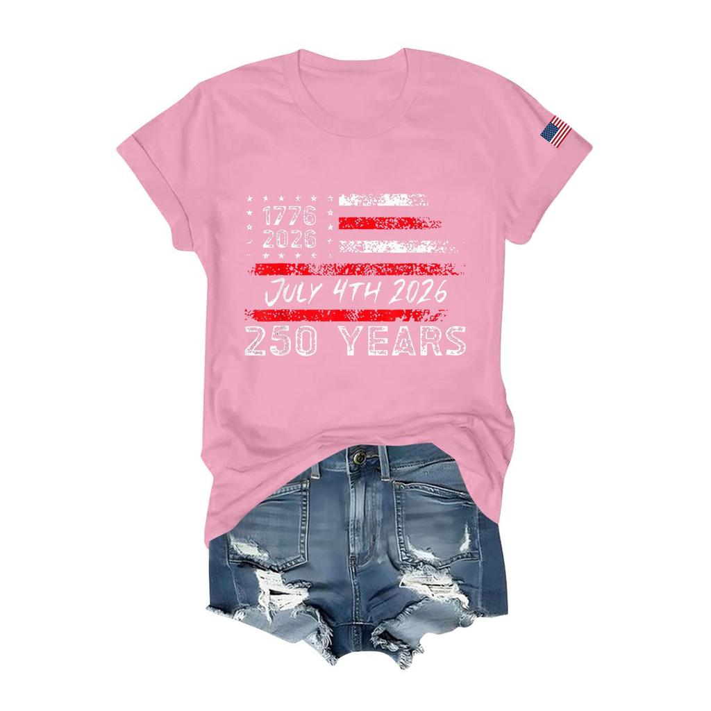 Damen T-Shirts Kurzarmshirts Pullover Sommer Frühling Oberteile Blusen