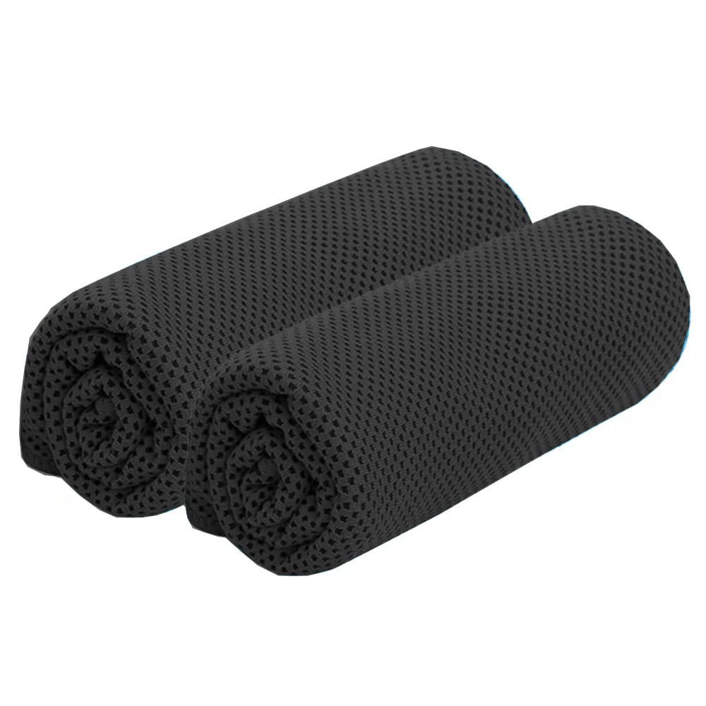 

Охлаждение охлаждает при намокании и мгновенный лед УФ быстрая профилактика теплового удара 2 штуки полотенце, черный, встряхнуть, охлаждающий, прохладный, полотенце, холодный, прохладный, освежающий,