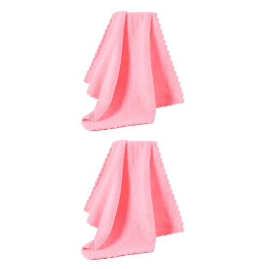 2ks Jednobarevné jednobarevné ručníky z korálového rouna s pohlcováním vody pro novorozence