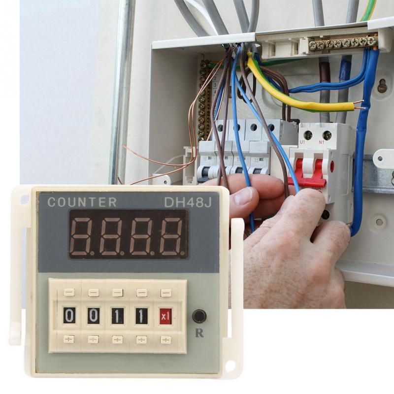 O111ROM DH48J-8 LCD Digital Electronic Counter 8 Pins Delay Time Relay 0-999900 Shexton Digital Counter O111ROM DH48J-8 LCD Digital Electronic Counter 8 Pins Delay Time Relay 0-999900 Shexton Digital Counter