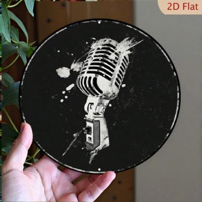 Metalowy Znak Logo Muzyczne Dekoracja Ściany do Baru Kawiarni Pokoju