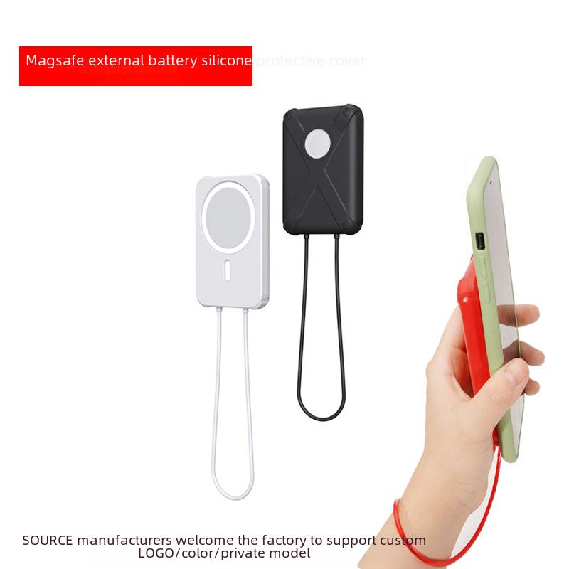 

Силиконовый чехол-внешний аккумулятор MagSafe для iPhone 12 Light Purple