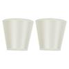 2PCS Modern Fabric Lampshade Clip On Wall Lamp Chandelier Lamp Shade for E14 Screw Table LightPT11 Beige