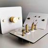 Metal Wall Switch with Modern Design, High Quality, Multiple Colors Available, Full Range Models, Custom Logo/ Accepted