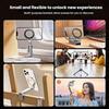 Foldable Magnetic Phone Tripod Holder, 360° Rotating Portable Stand For iPhone Samsung Travel Video Shooting Desk Plane /Train
