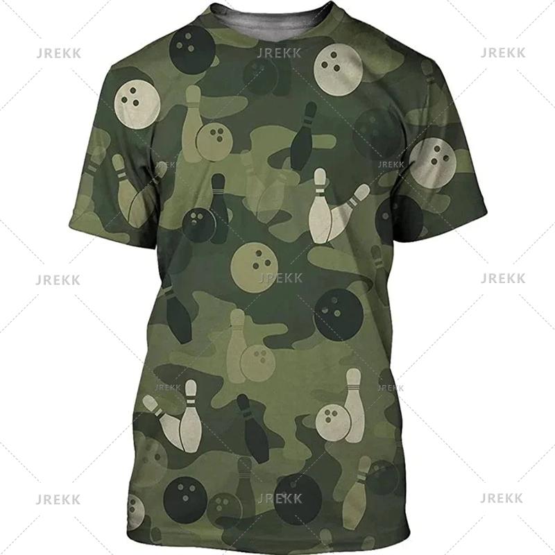 Maglietta da Bowling da Uomo Moda Estiva Streetwear Girocollo Casual Manica Corta Top da Palestra Abbigliamento Uomo Uniforme da Club Vestiti 4XL