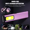 Rechargeable Portable Flat Mini Flashlight W/Magnetic&Clip Multi-Mode LED Torch Light Work Inspection Lamp for Camping Emergency