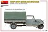 Miniart 1/35 Scale German Tempo E400 High Loader Flatbed Delivery Van, Three-Wheel Plastic Model, Model MA35371