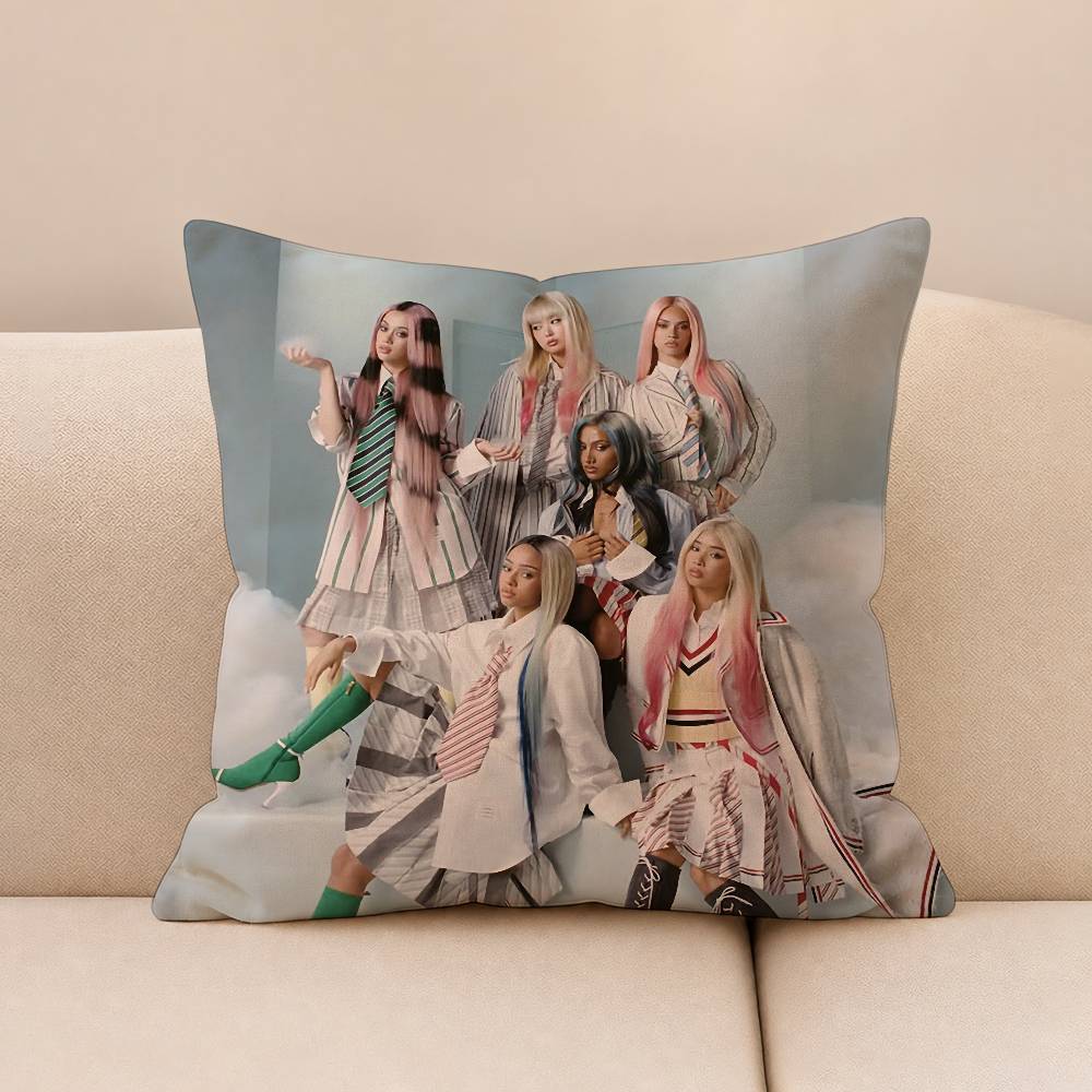 KKATSEYE KPOP Girl Debut MultiSize Printed Pillow Covers Home Decoration