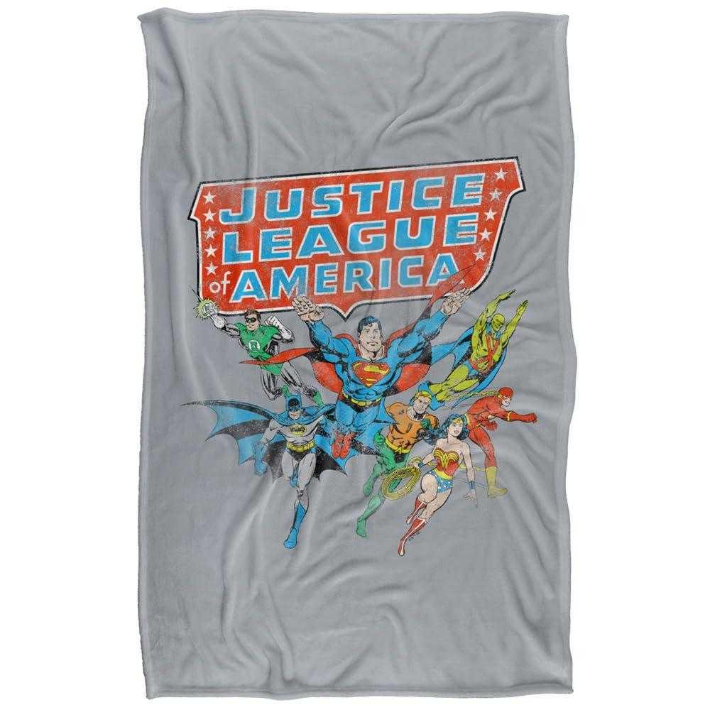 Justice League America Line Up Soft Touch Blanket