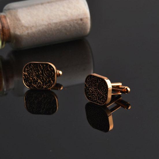 Klassischer Herrenschmuck Hochzeitsparty Legierung Hemd Manschettenknöpfe Manschettenknöpfe Accessoire