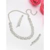 Twinkling Leaf Twigs Austrian Diamond Necklace Set for Women