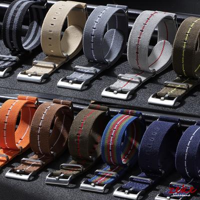 Zmywalny elastyczny nylonowy pasek do zegarka dla IWC dla Tissot 60s Pasek do torby spadochronowej francuskich wojsk 18mm 20mm 22mm Zewnętrzna sportowa bransoleta