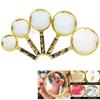 Professional 60/70/80/90/100mm 10X Microscope Reading Jewelry Magnifiers Handheld Magnifying Glass Lens
