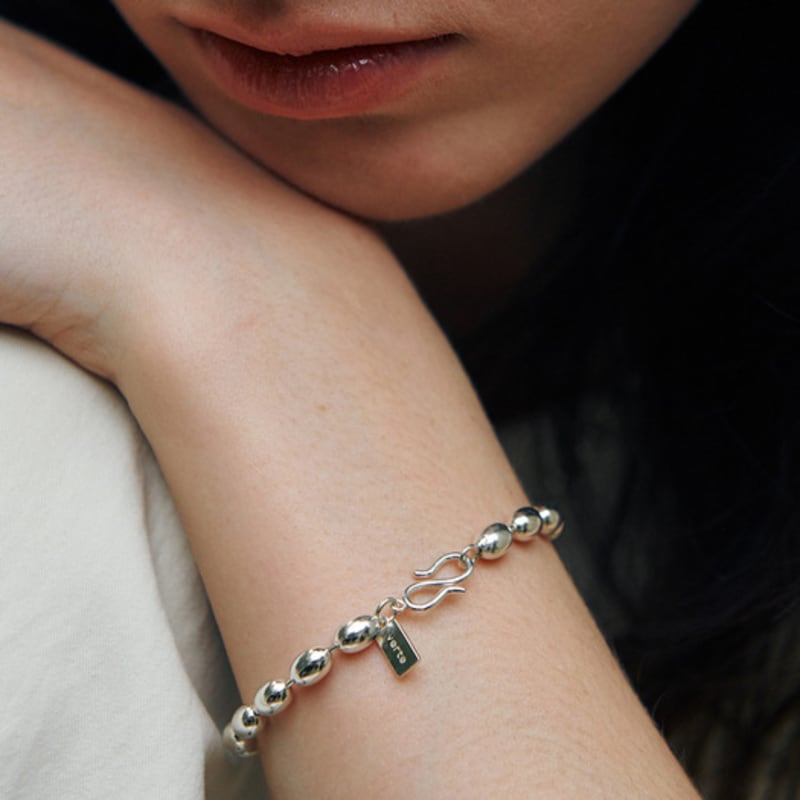 

green [925 silver] Eight.silver.90 / gross orge bracelet silver