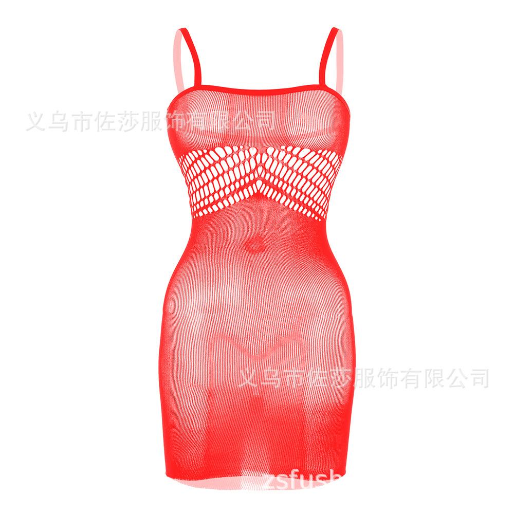 Sex Underwear Sexy Mesh Suspender Socks Transparent Hollow Tights Mesh One-piece Open Gear Suspender Hip Skirt