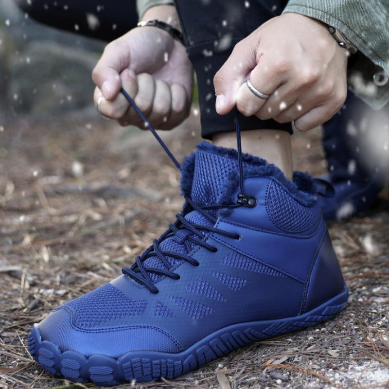 Herren Damen Winter Sneaker High-Top Schneestiefel Plüsch Warm Lässige Sportschuhe Rutschfest Camping Trekkingschuhe