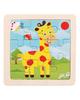 TOYS & TOTS 9Pcs Wooden Cartoon Animals Jigsaw Puzzle Learning Education Panel Kids Toys
