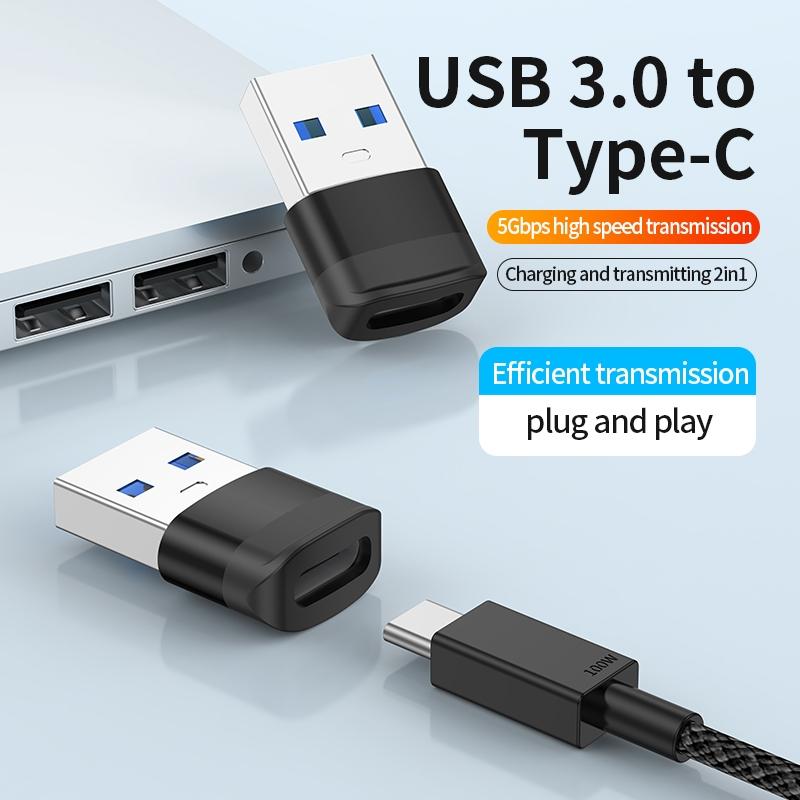 

USB 3.0 Male to Type-C Female Converter 5Gbps Data Transmission OTG Adapter Rose Gold
