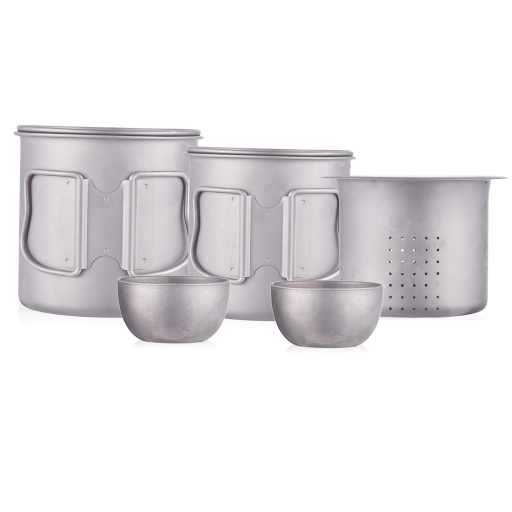 Outdoor Camping Ti Tea Mug with Lid and Tea Filter Tea Cup for Outdoor Camping Hiking Travel
