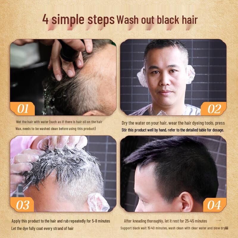 San Ge Mo Fa Jiang One Black Herbal Bubble Hair Dye
