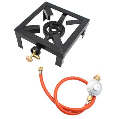Inel de fierbere pe gaz 8KW Arzător din fontă Sobă mare GPL Aragaz în aer liber Cadru de fier Sobă portabilă de control al focului