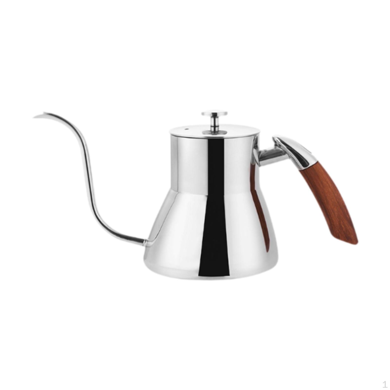 

Чайник для заваривания кофе, с крышкой, длинный узкий носик, походный чайник с гусиной шеей