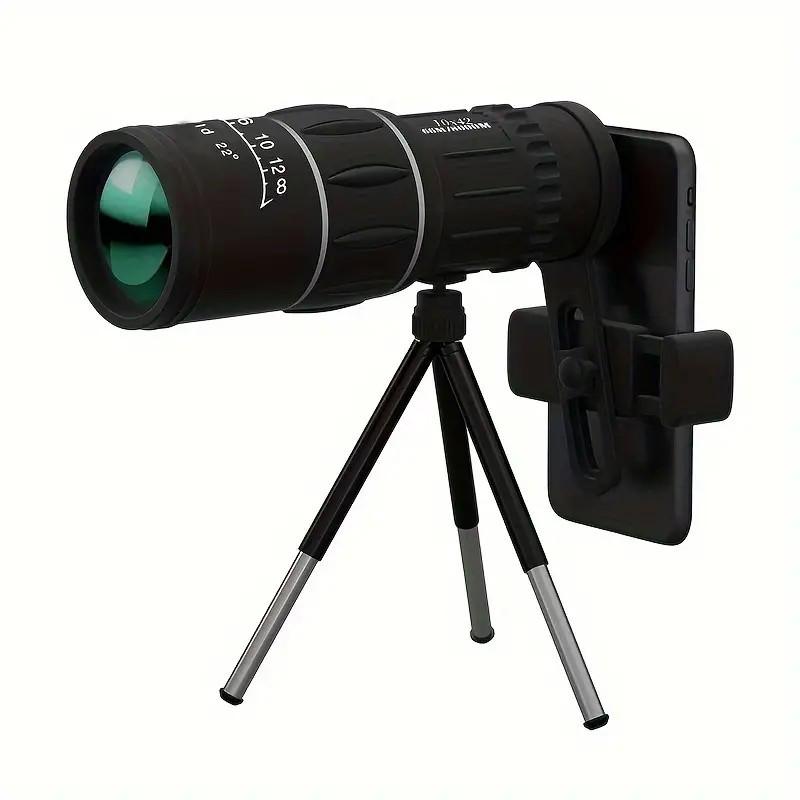 16x52 HD Dual-Adjustment Straight-Barrel Outdoor Monocular Telescope