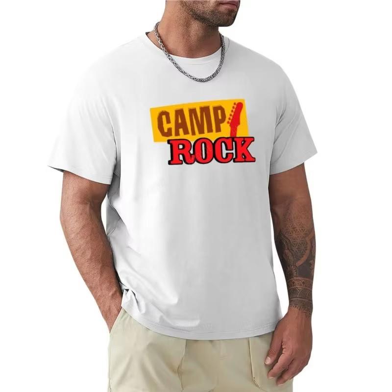2025 ny sommar herr t-shirt märke topp läger rock T-shirt o-hals skjorta anime herrkläder Högkvalitativ bekväm och mjuk