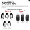 Zinc Alloy Car Key Case Cover For Nissan X-Trail T30 T31 T32 T33 Key Shell Protector Bag With Keychain Interior Accessories