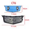2PCS for CT6 Logo ABS Car Front Grille Hood Rear Trunk Logo Emblem Sticker Exterior Styling Decal Accessories